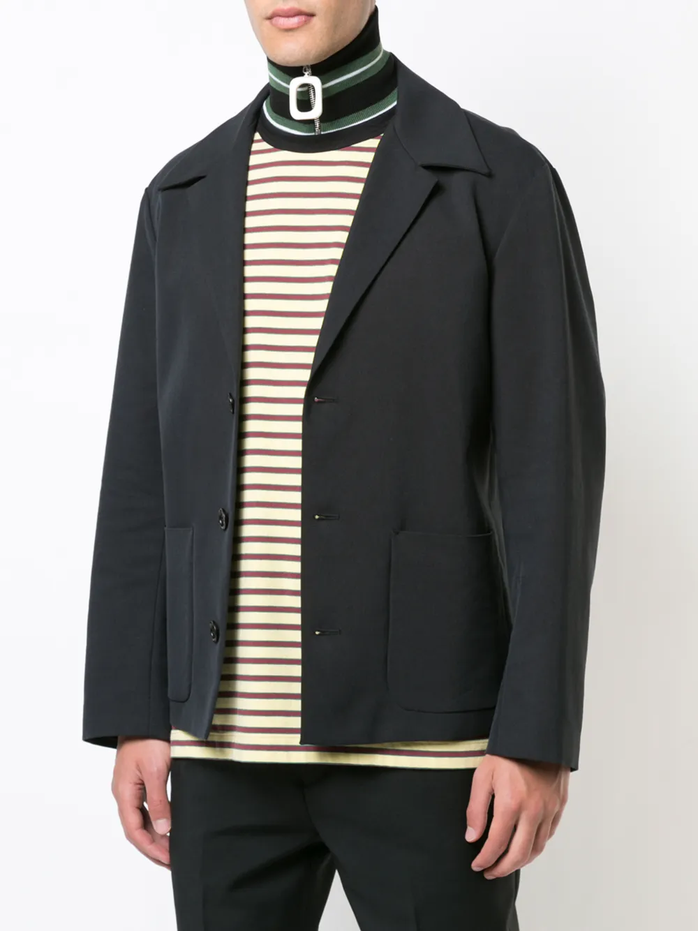 Jw Anderson Gestreiftes Halsband   Grün 
