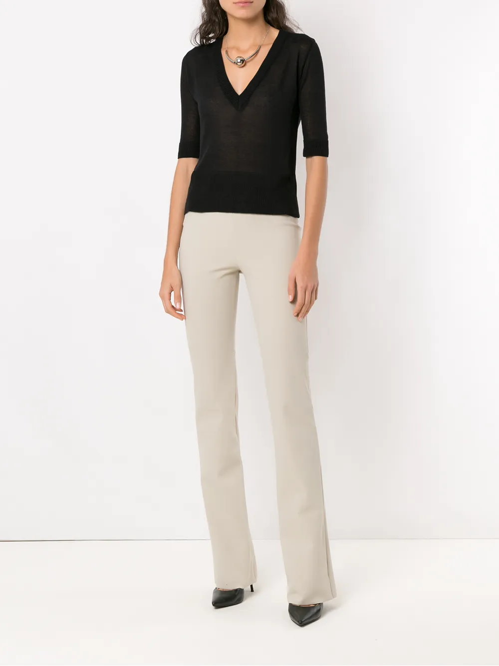 Gloria Coelho High waist broek - Beige