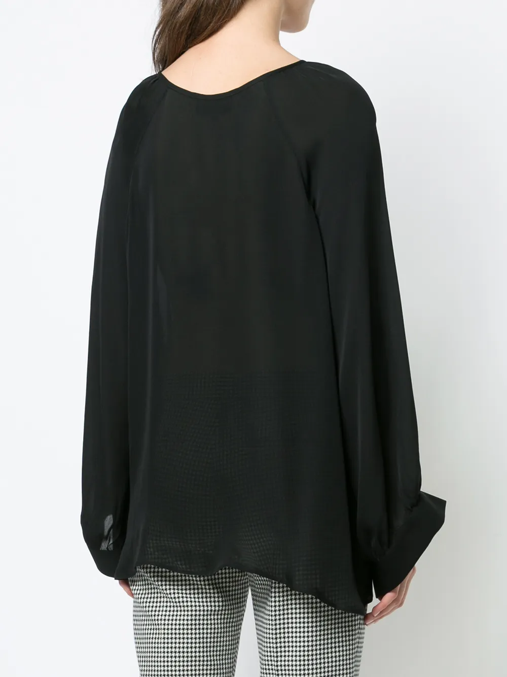 Nili Lotan Acadia boeren top Zwart
