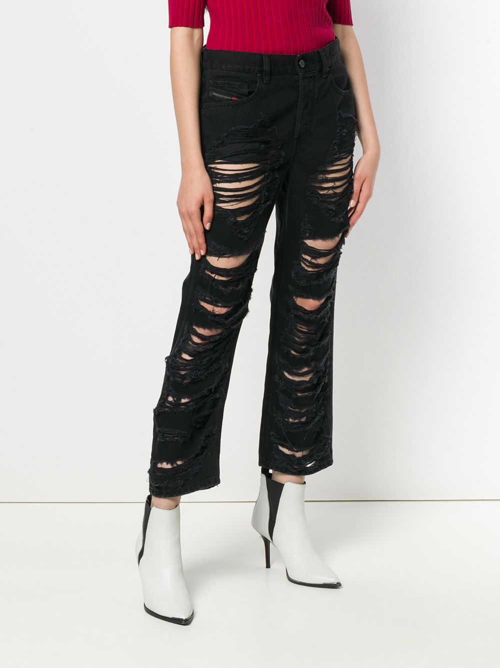 фото Diesel Aryel 084WH ripped jeans