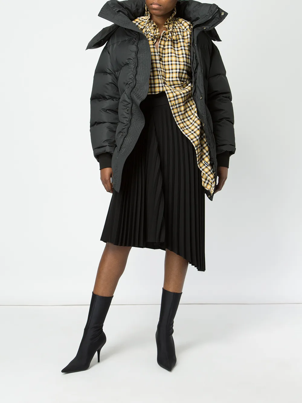 Balenciaga plooirok - Zwart