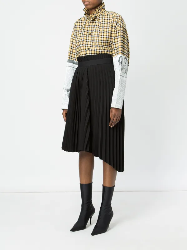 バレンシアガ　プリーツ　スカート Balenciaga プリーツ スカート | レッド | FARFETCH JP