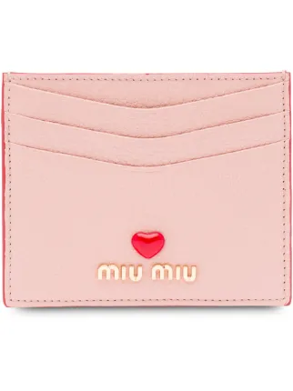 Miu Miu Madras Love Logo Card Holder - Farfetch