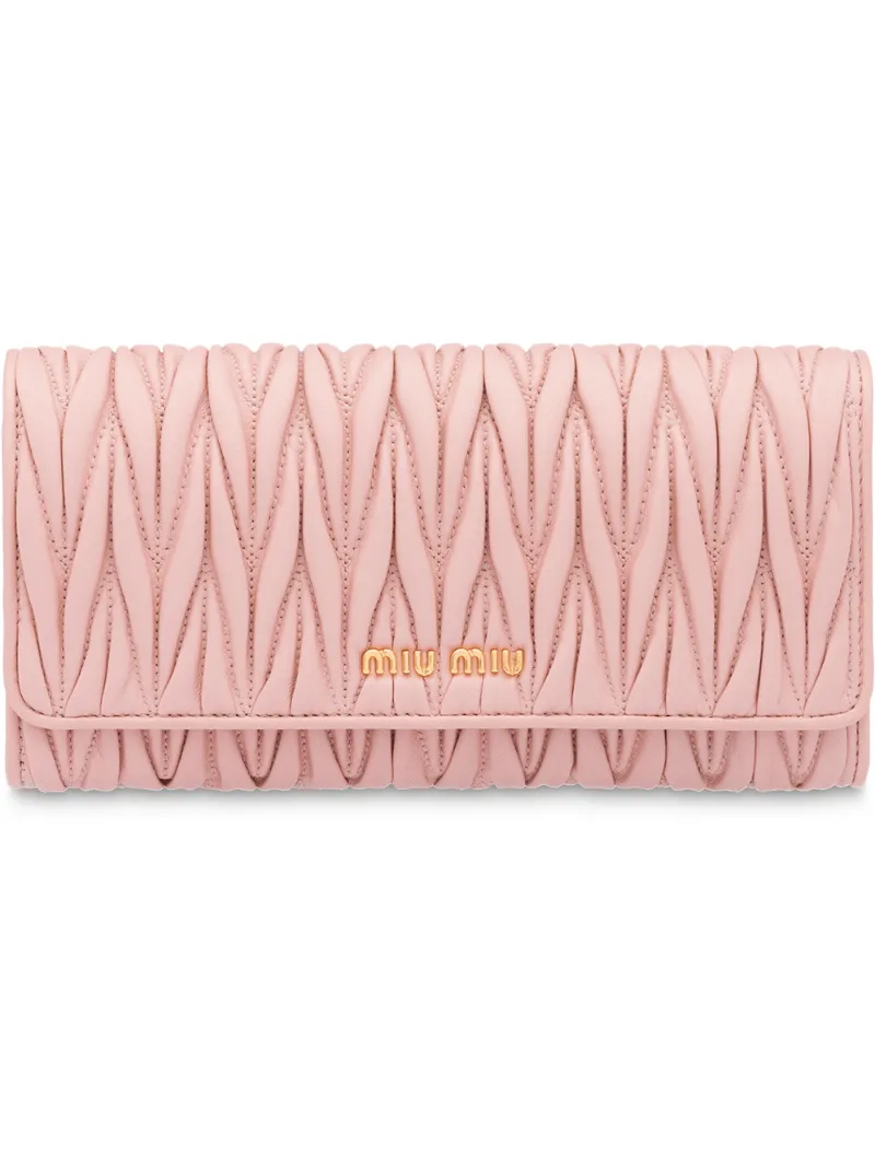 Miu Miu кошелек Matelassé с откидным клапаном