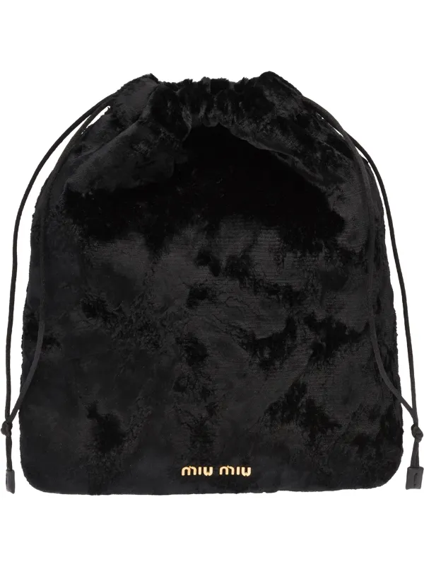 Miu miu best sale drawstring pouch