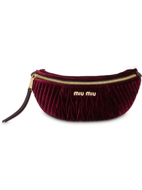 Miu miu discount velvet fanny pack