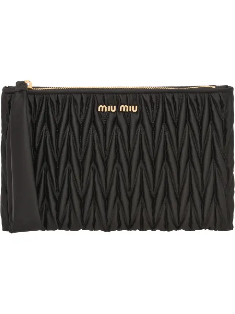 miu miu matelassé leather pouch