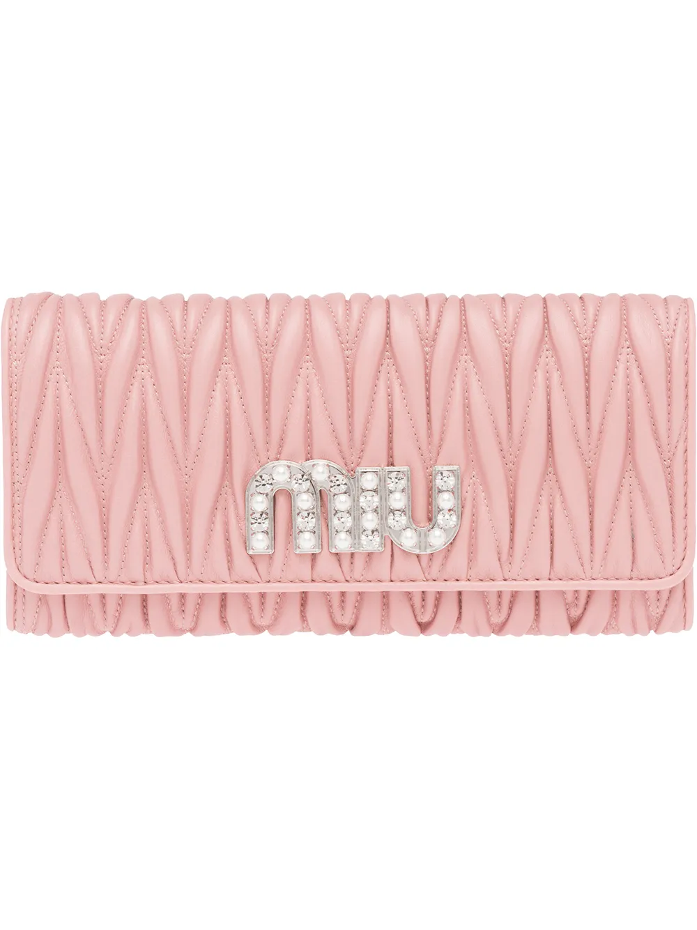 Miu Miu кошелек Matelassé с украшением из кристаллов