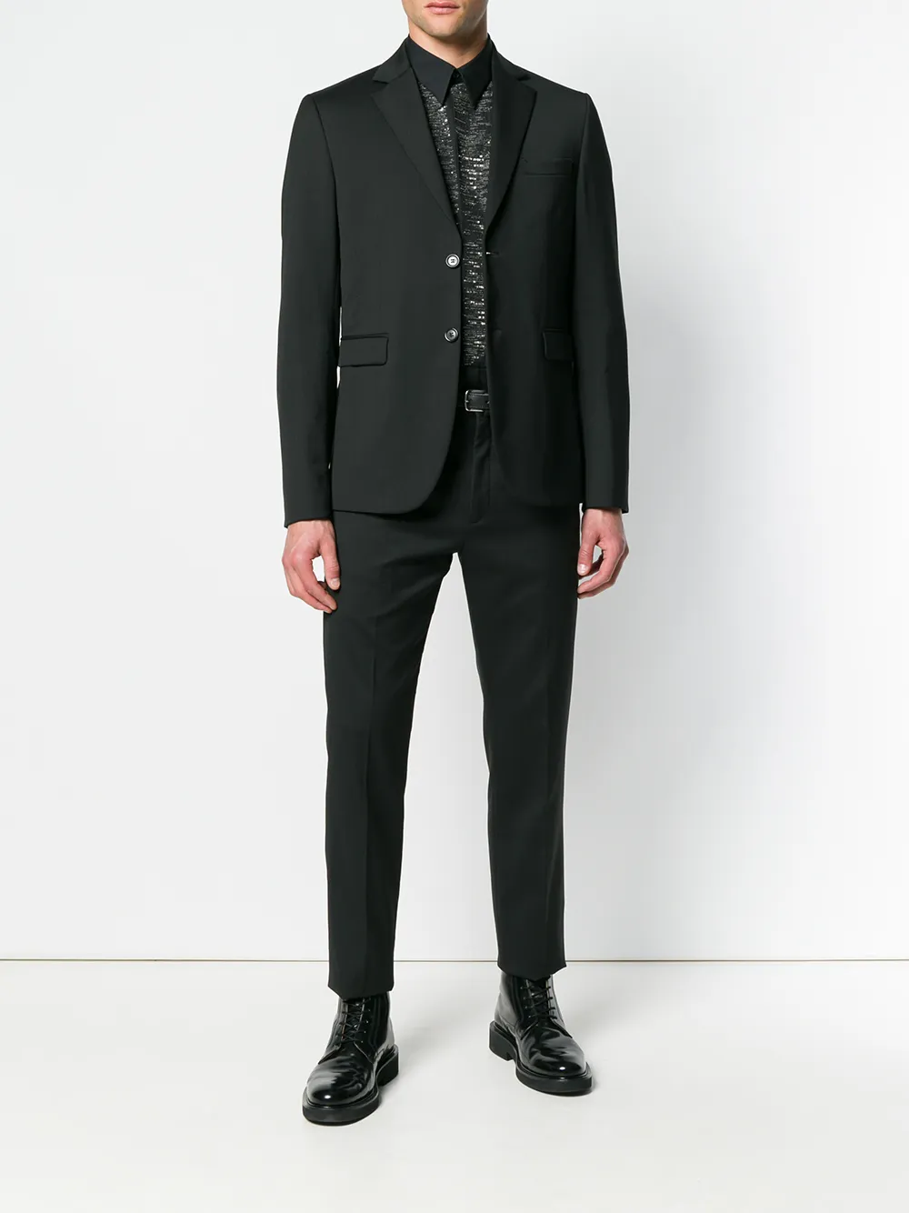 Givenchy shirt met opstaande col - Zwart