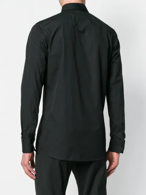 Givenchy Beaded Collared Shirt In Black