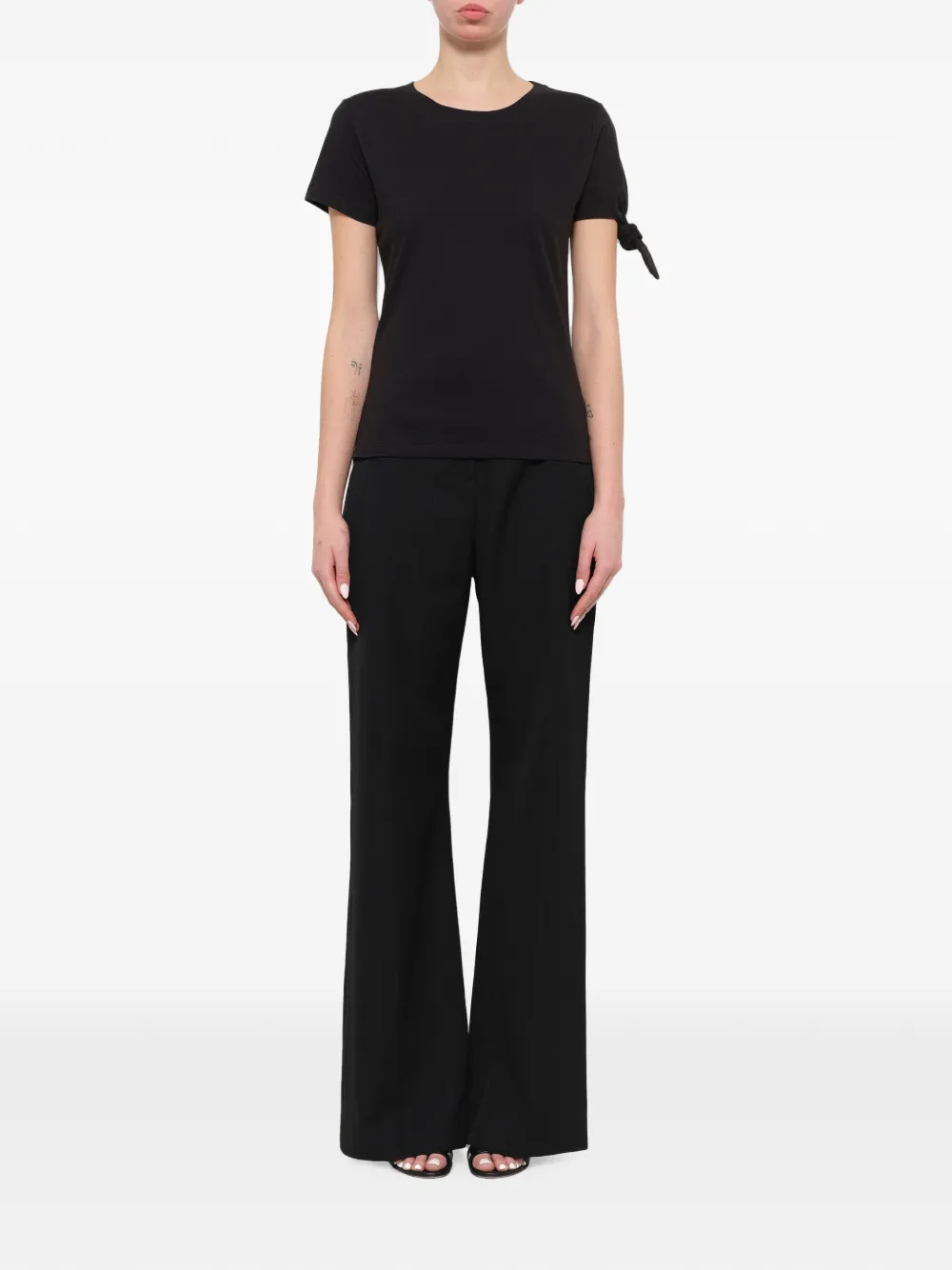 JW Anderson Single-knot T-shirt in Black, view 2