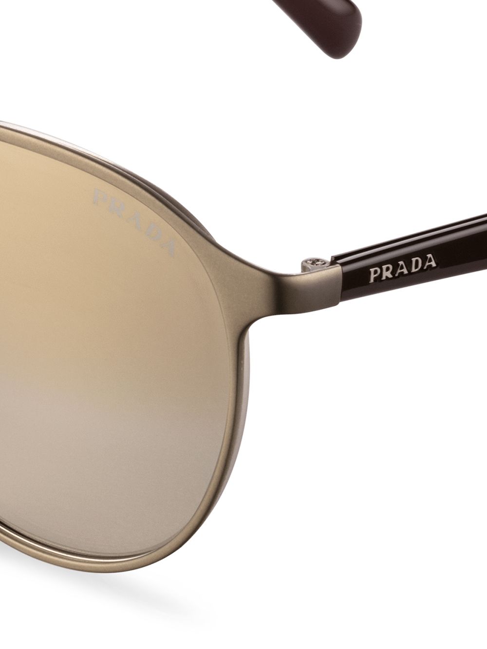 фото Prada eyewear солнцезащитные очки с зеркальными линзами с градиентным эффектом