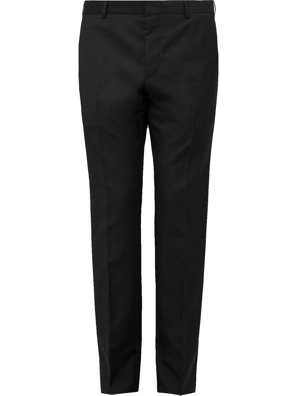 Shop Prada Mid-rise Tailored Trousers In Black