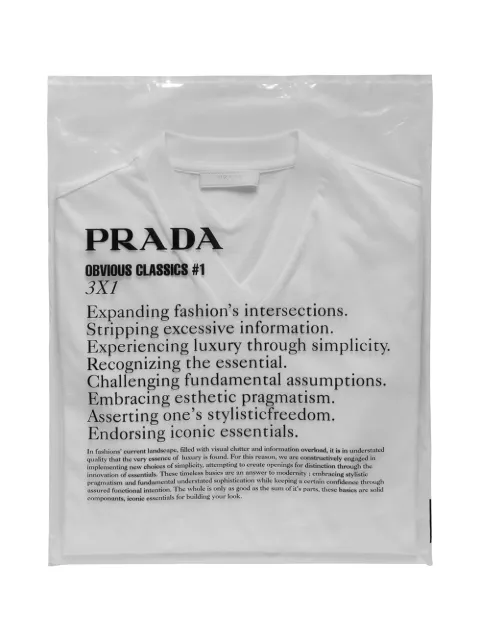 prada white t shirt 3 pack