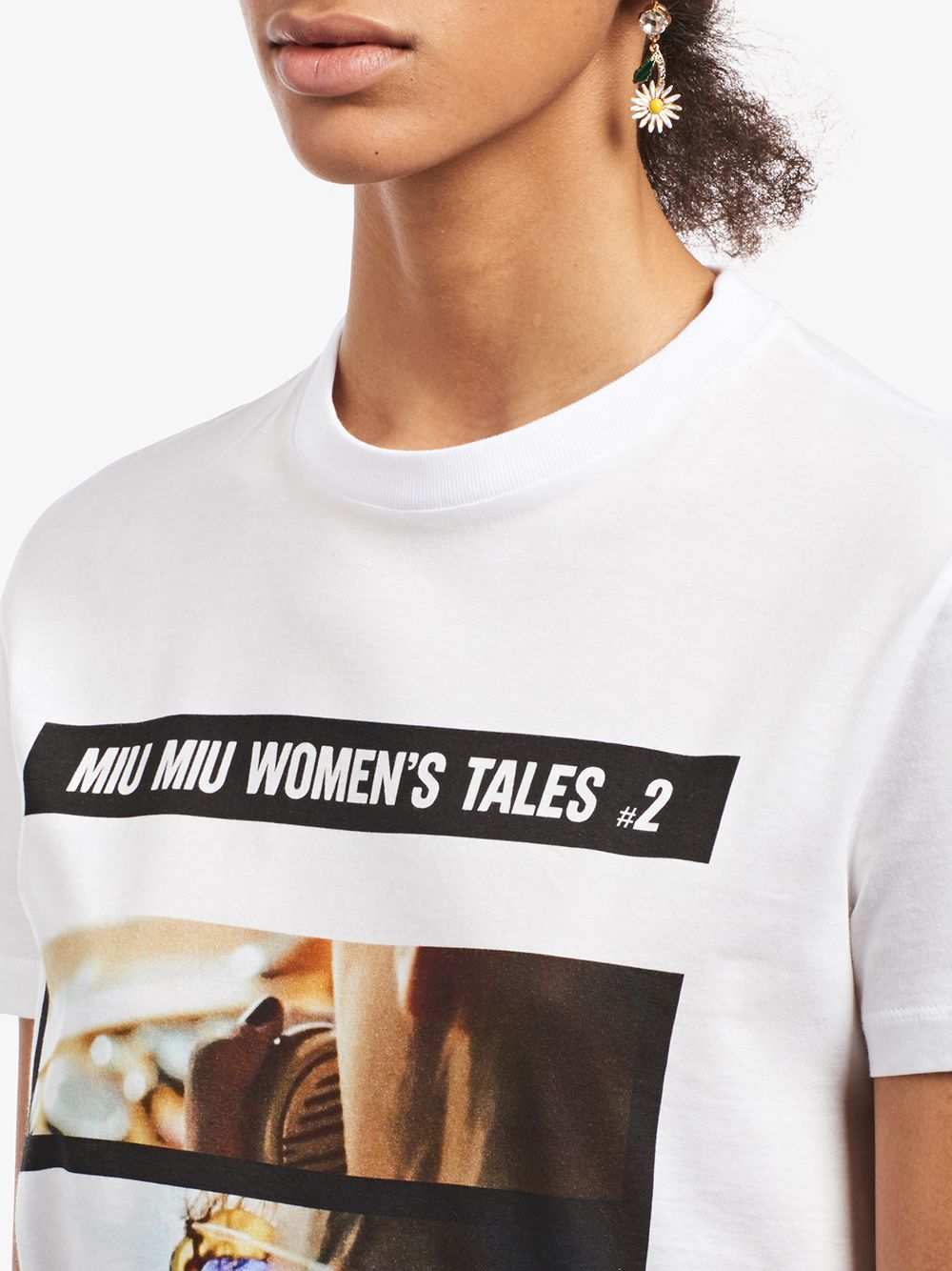 фото Miu miu футболка из джерси miu miu tales