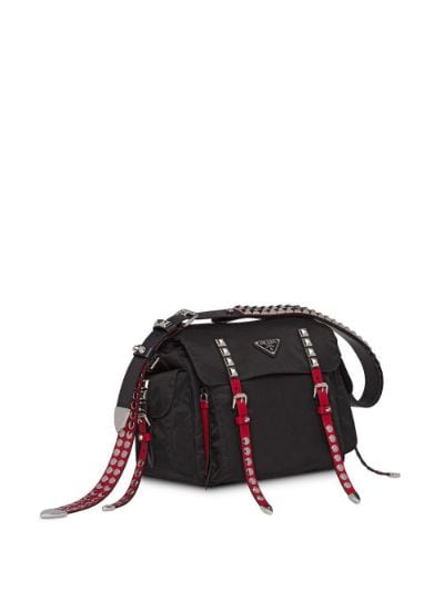 prada messenger bag with studs