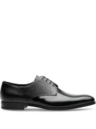 prada brushed leather oxford shoes
