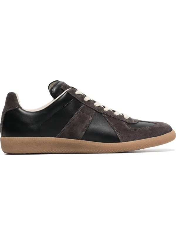 maison margiela leather sneakers