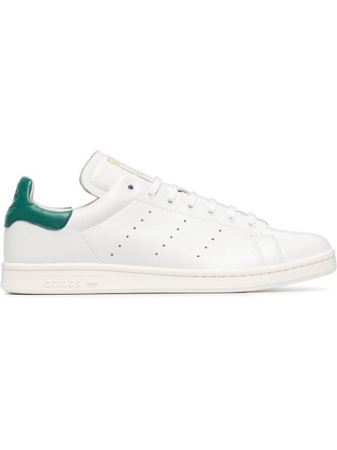 adidas stan smith comfort white/green leather trainer