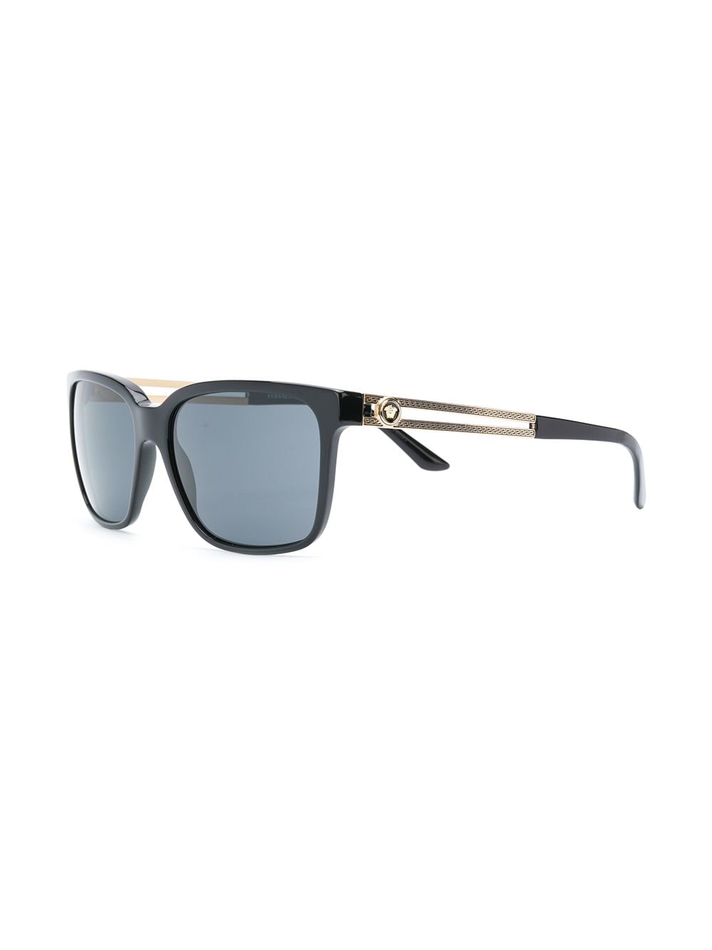 Versace Eyewear thin framed sunglasses - Zwart