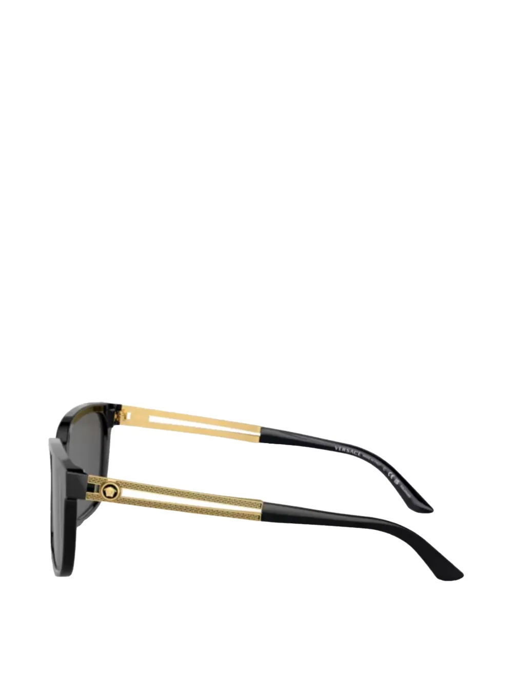  Versace Eyewear Sonnenbrille Mit Schmalem Rahmen   Schwarz 