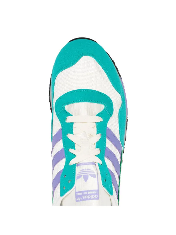Adidas white white, green and lilac lowertree SPZL sneakers for men | B41822  at Farfetch.com
