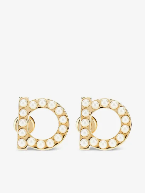 Ferragamo Gancini pearls earrings
