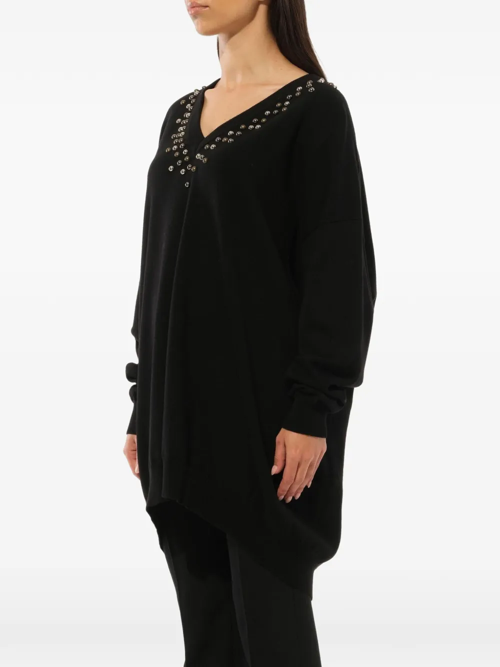  Givenchy Pullover Mit V Ausschnitt   Schwarz 