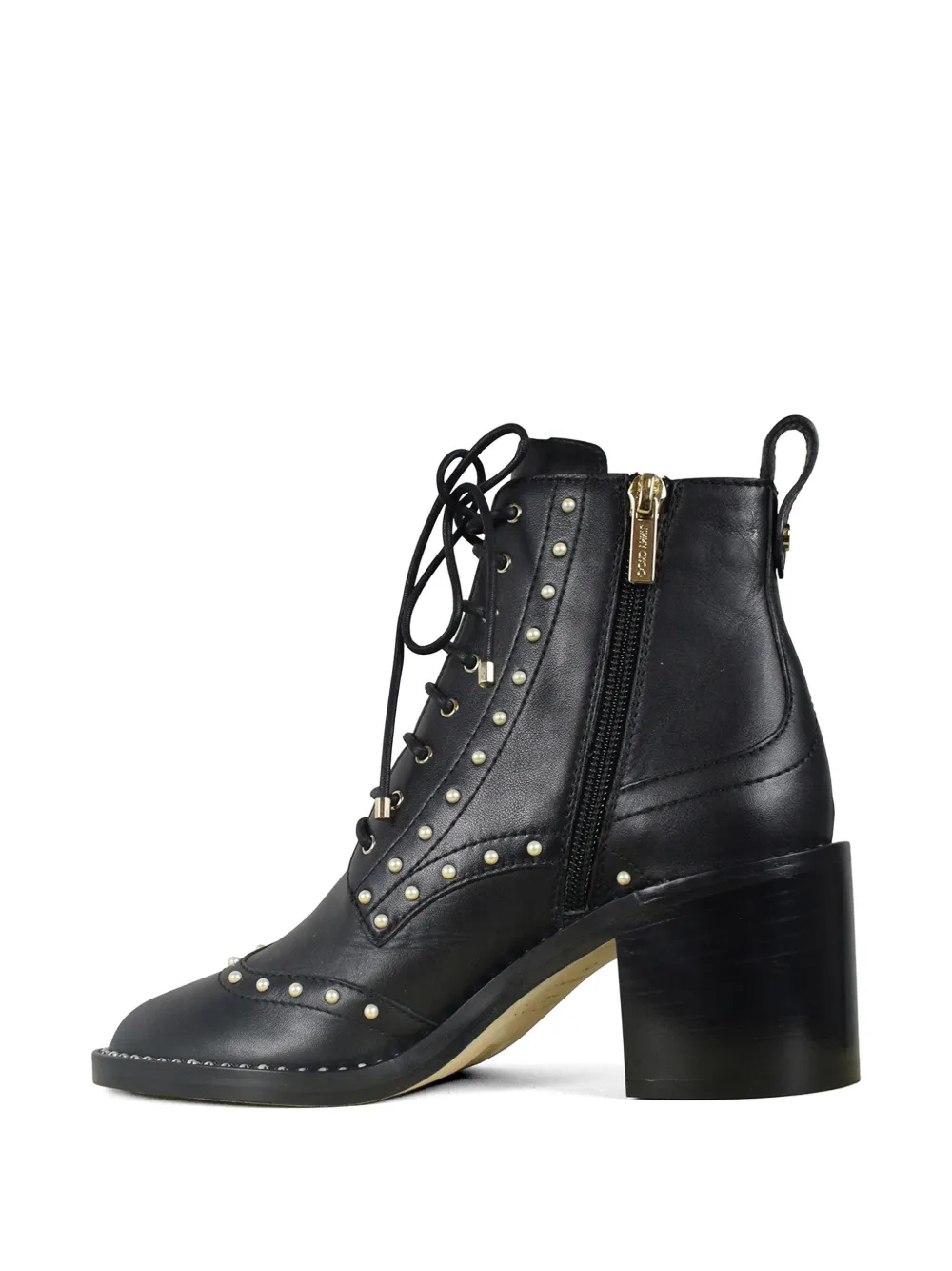 Jimmy Choo Hanah 65 pearl embellished boots Zwart