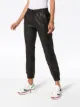 Lot Lthr slim leg leather track pants