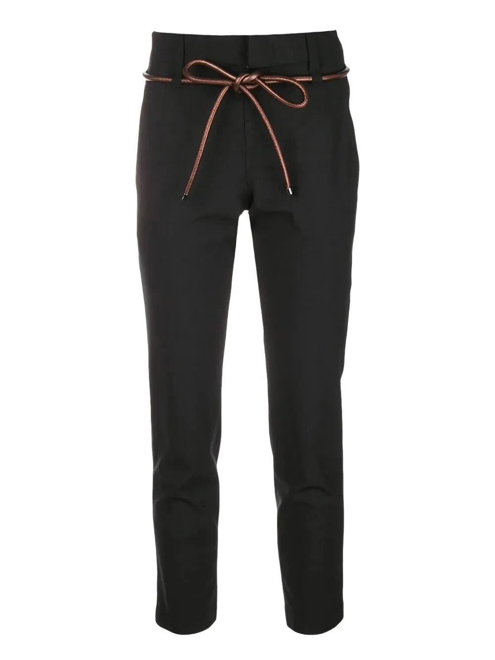 Brunello Cucinelli Broek met ceintuur Zwart