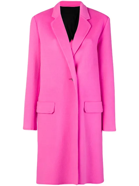 helmut lang double face wool coat