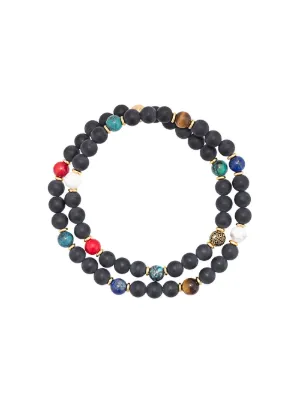Nialaya Jewelry Bracelets For Men Farfetch Bead Wrap Around Bracelet
