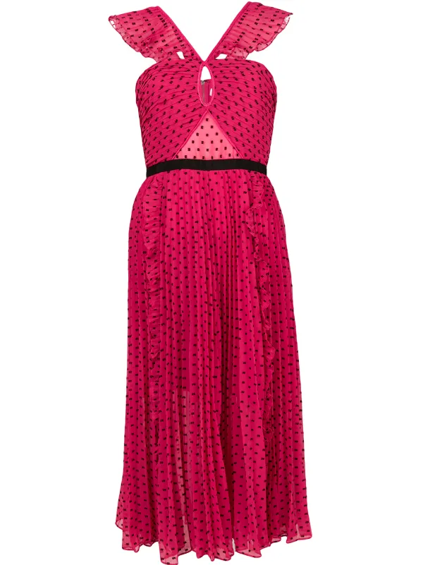 self portrait red polka dot dress