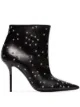 Image 1 of Saint Laurent Pierre star-embellished 95 leather boots