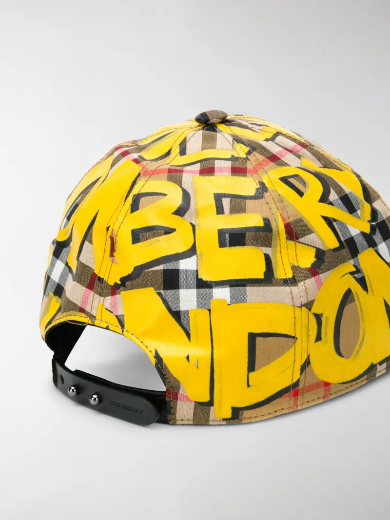 Burberry graffiti-print vintage check 
