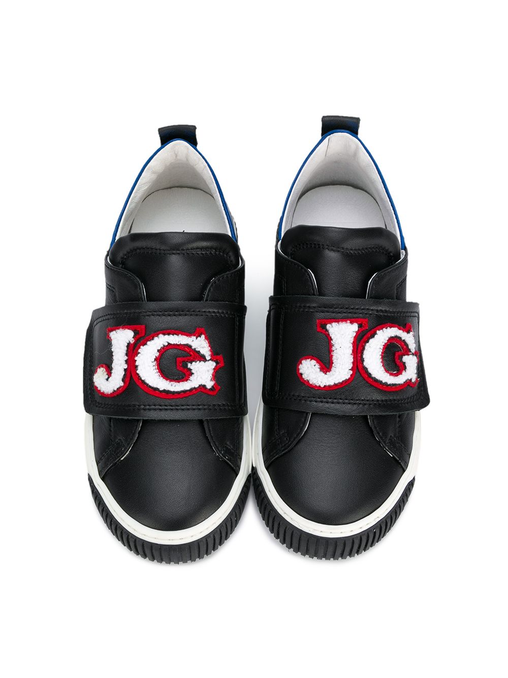 фото John Galliano Kids logo patch slip on sneakers