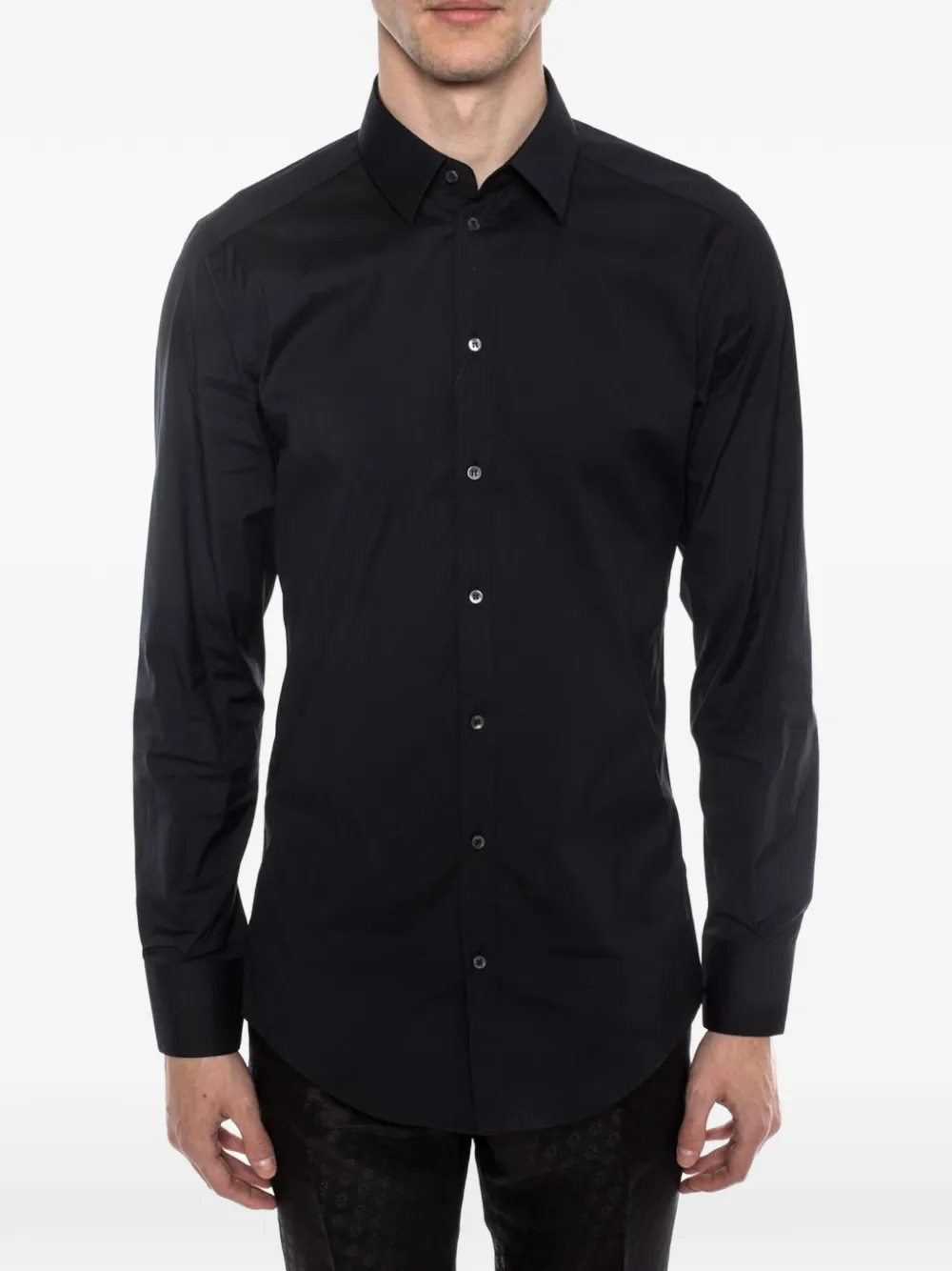  Dolce & Gabbana Klassisches Hemd   Schwarz 