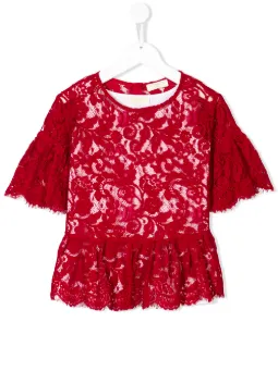 floral lace blouse