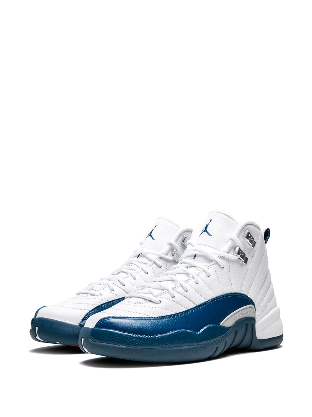 Shop Nike Air Jordan 12 Retro Bg "french Blue" Sneakers In White