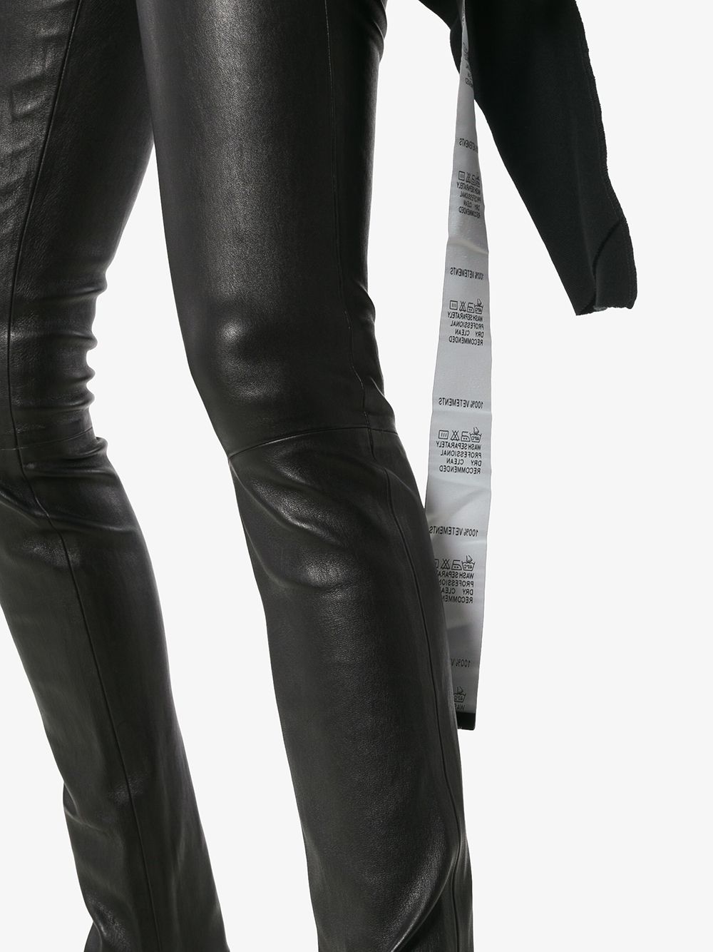 helmut lang stretch leather leggings