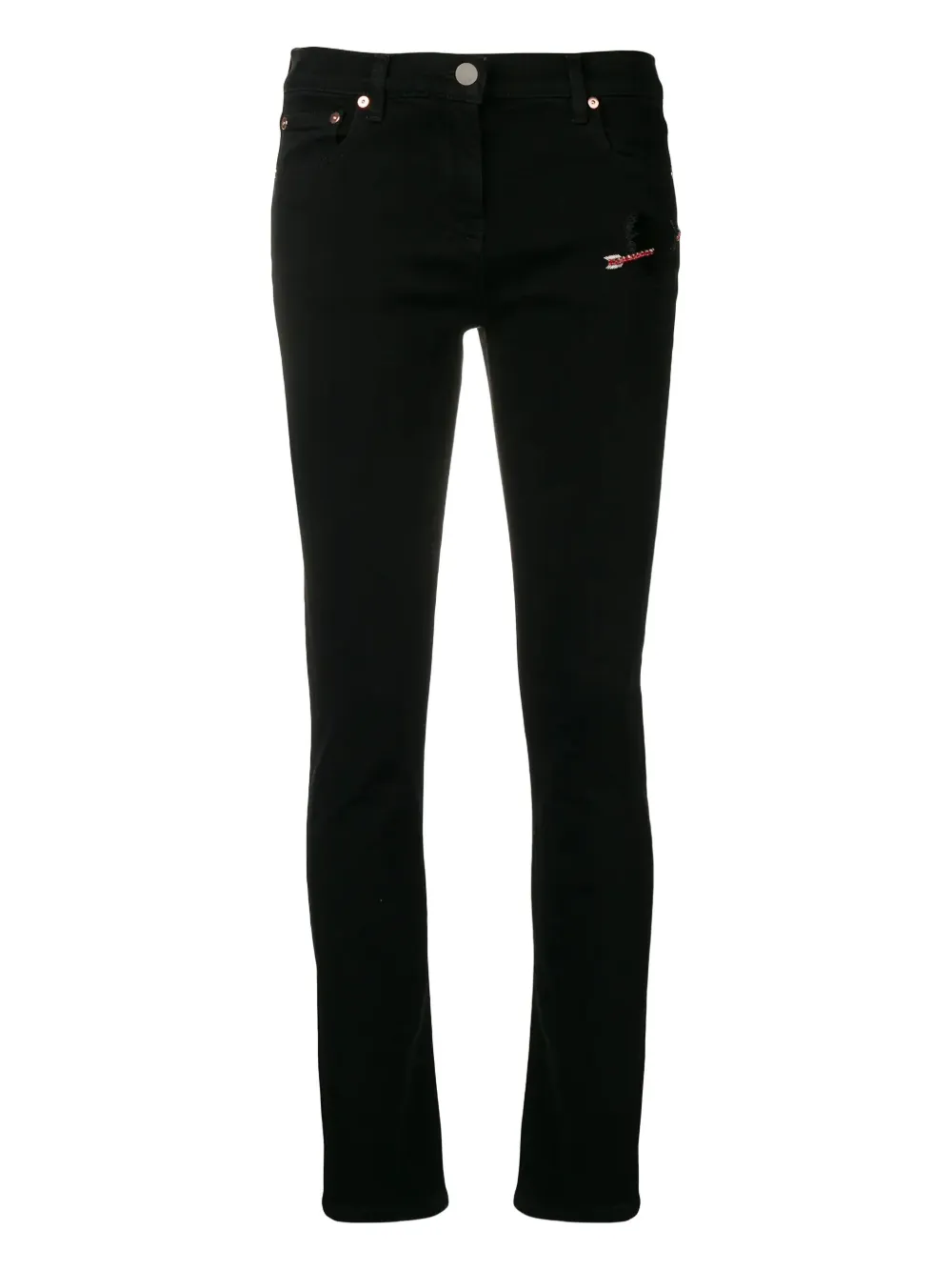 Valentino Garavani slim-fit jeans Zwart