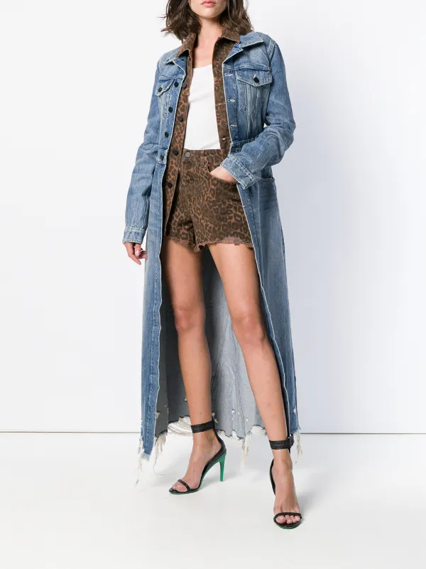 alexander wang denim trench coat