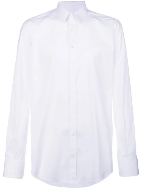 L RRP $300 US16 DOLCE /& GABBANA STAFF Shirt Black 100/% Cotton MARTINI s 41