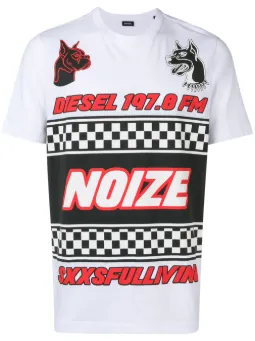 Camiseta com estampa 'Noize'