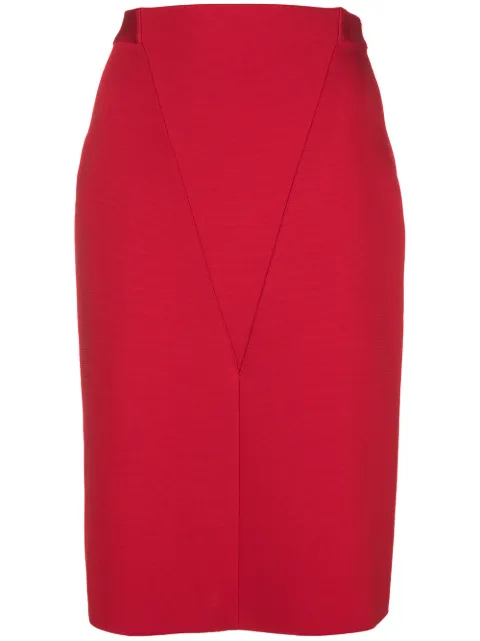 Givenchy V front pencil skirt