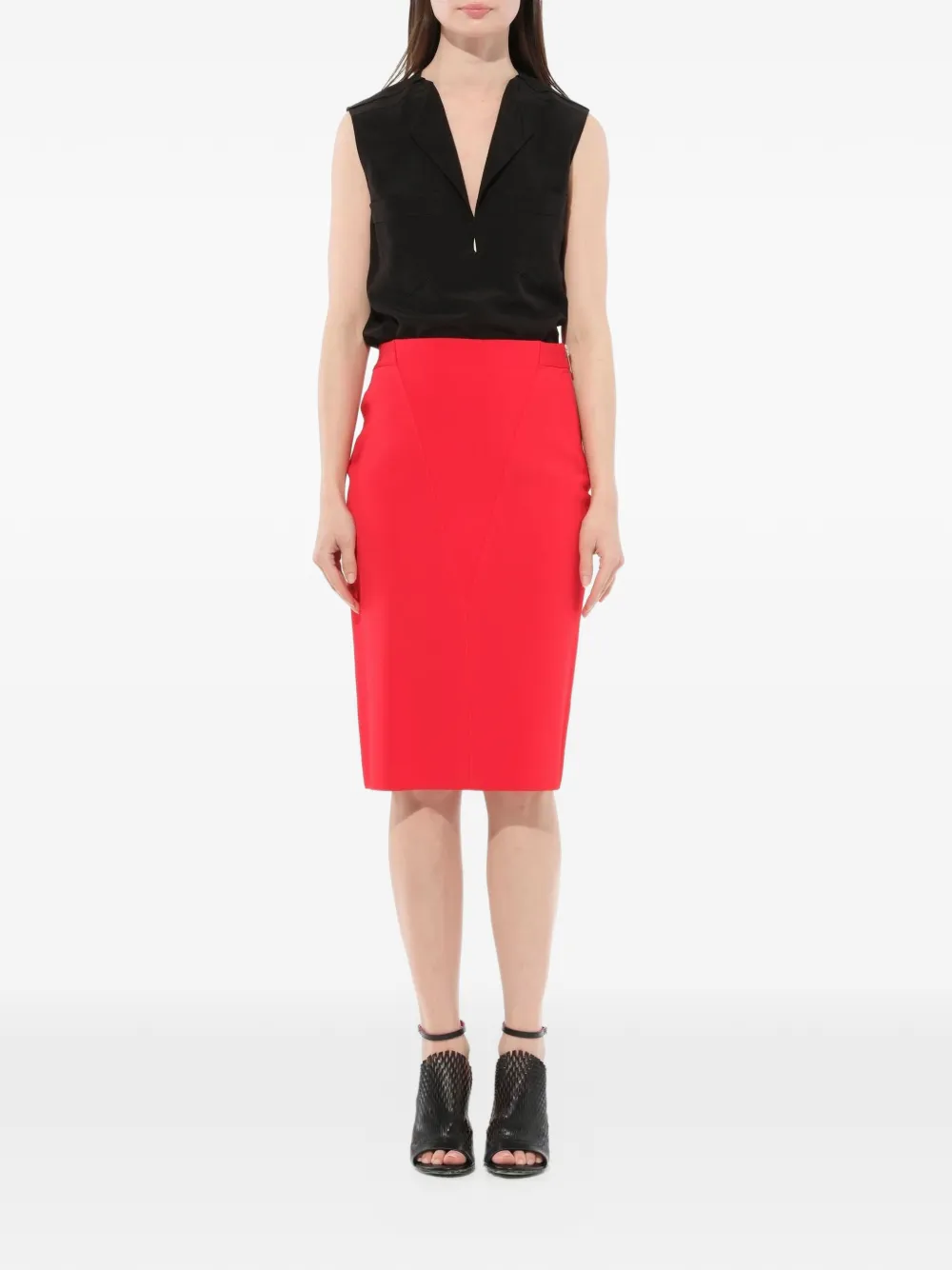  Givenchy Gonna A Matita Con V - Rosso 