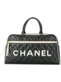 CHANEL Pre-Owned CC logos Boston hand bag - Black