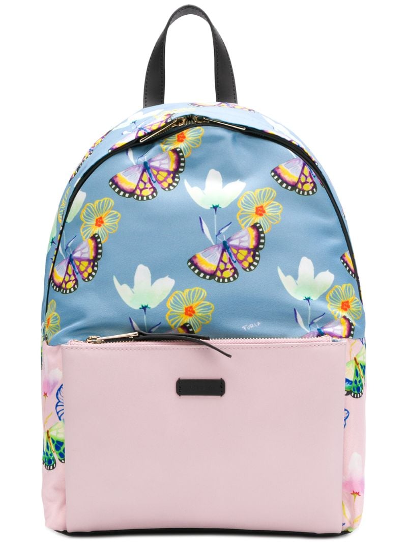 FURLA FURLA BUTTERFLY PRINT BACKPACK - PINK