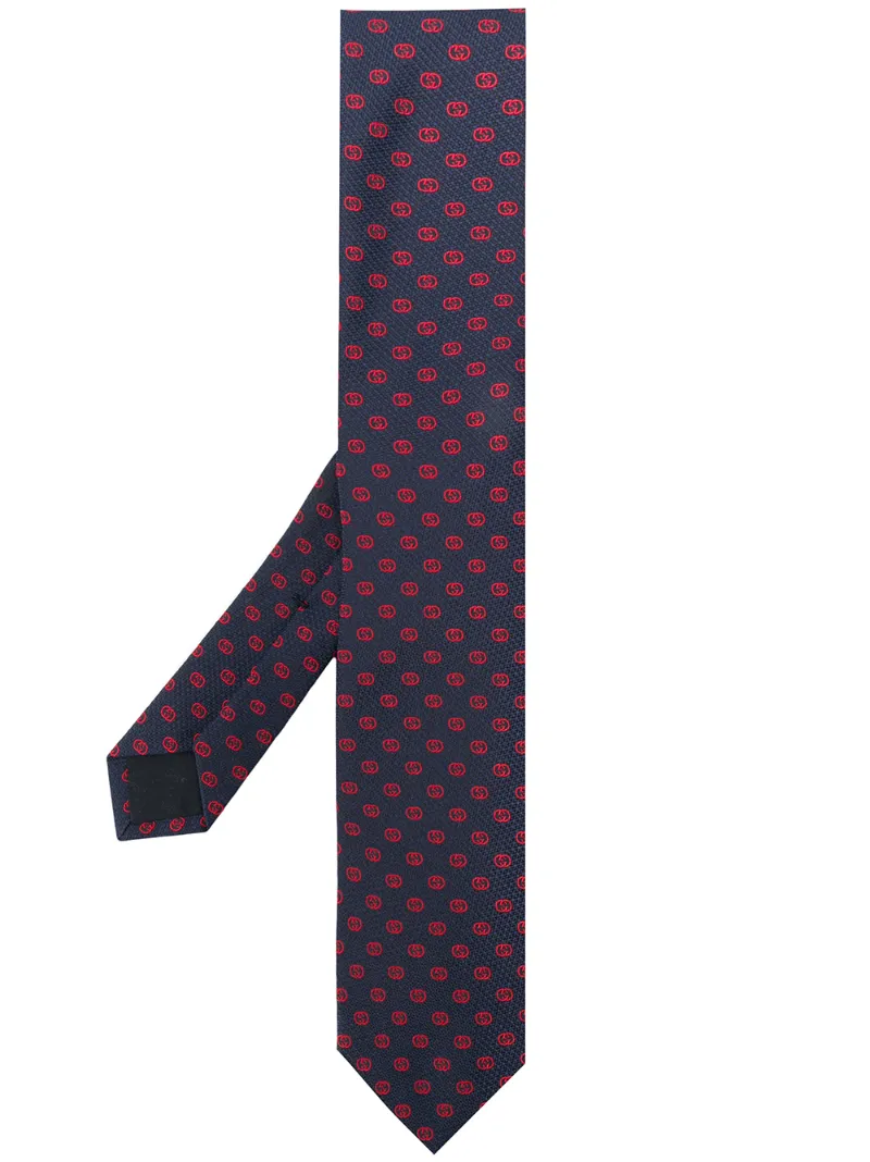 галстук с узором GG Gucci
